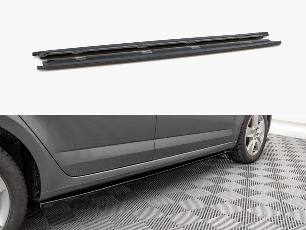 Maxton Design Side Skirts Diffusers Skoda Octavia MK3 Facelift (2016-2020)