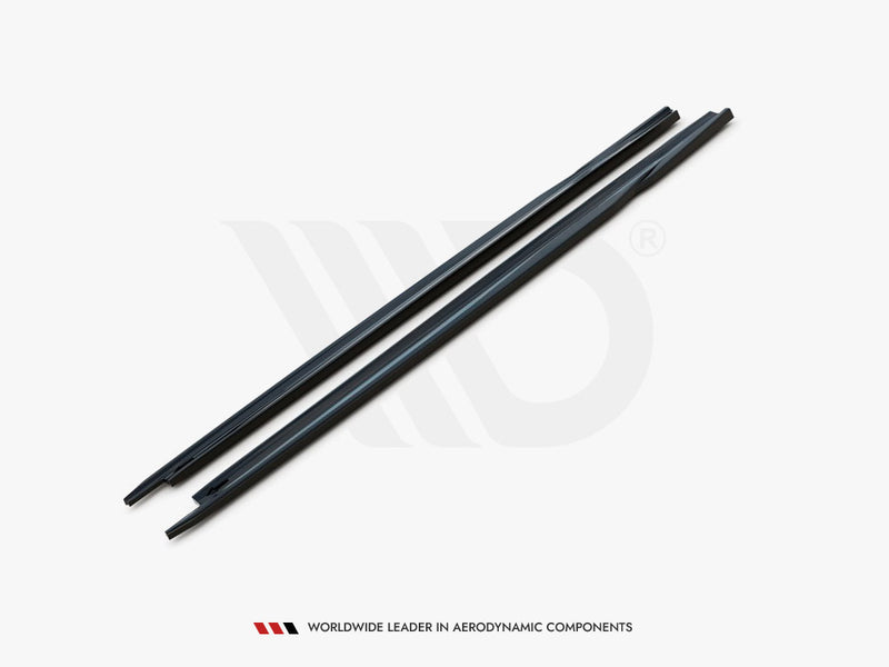 Maxton Design Side Skirts Diffusers V.2 Skoda Octavia Mk4 - Carbon Look
