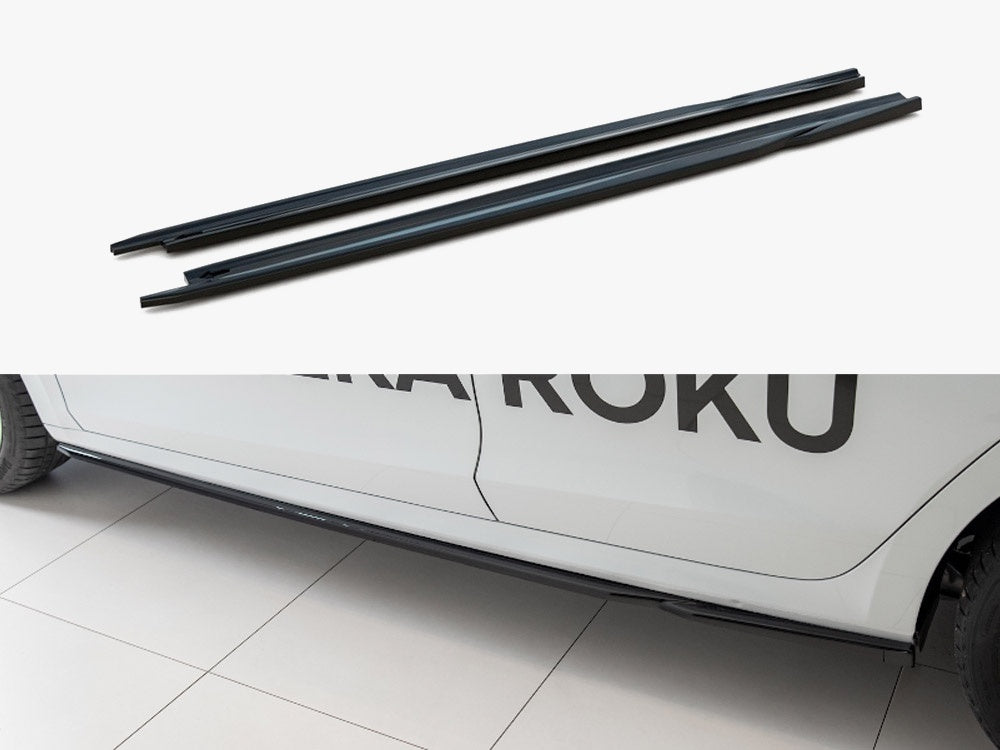 Maxton Design Side Skirts Diffusers V.2 Skoda Octavia Mk4 - Textured