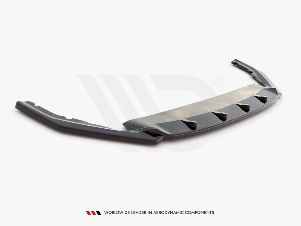 Maxton Design Front Splitter V3 Skoda Octavia RS MK4 (2020-) - Carbon Look