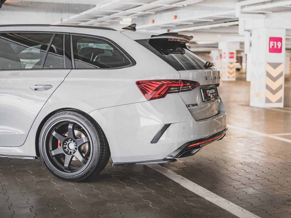 Maxton Design Rear Side Splitters V.1 Skoda Octavia RS Mk4