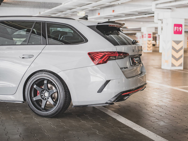 Maxton Design Rear Side Splitters V.1 Skoda Octavia RS Mk4