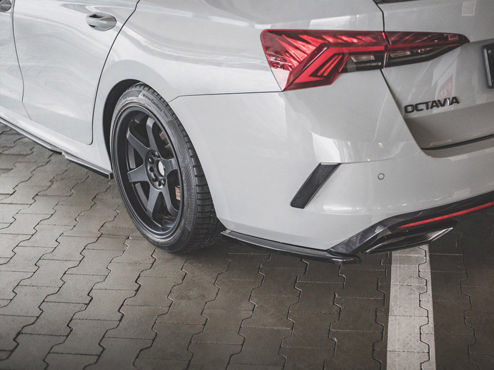 Maxton Design Rear Side Splitters V.1 Skoda Octavia RS Mk4