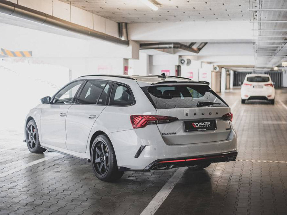 Maxton Design Rear Side Splitters V.2 Skoda Octavia RS Estate / Liftback Mk4 / Mk4 Facelift