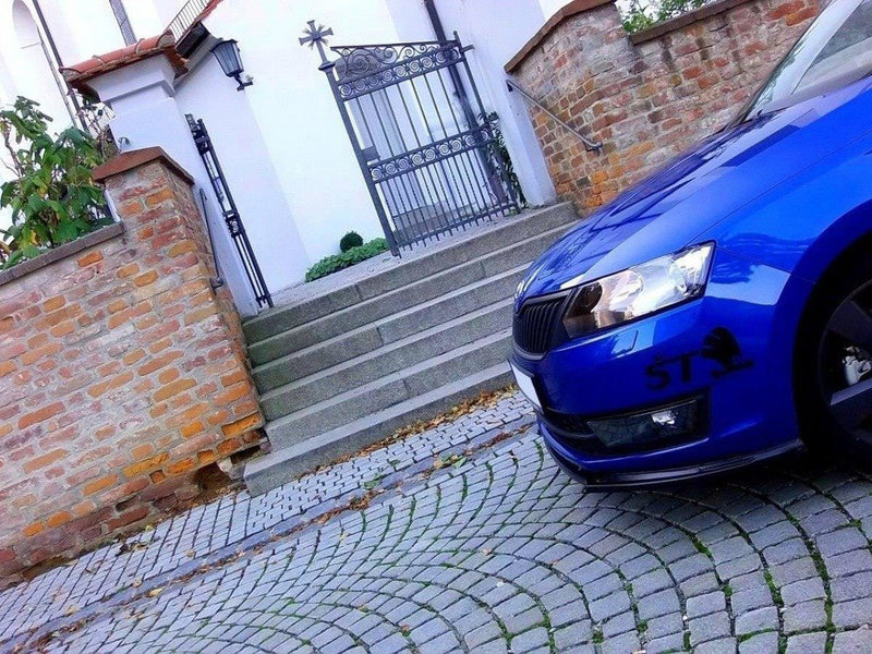 Maxton Design Front Splitter Skoda Rapid - Carbon Look