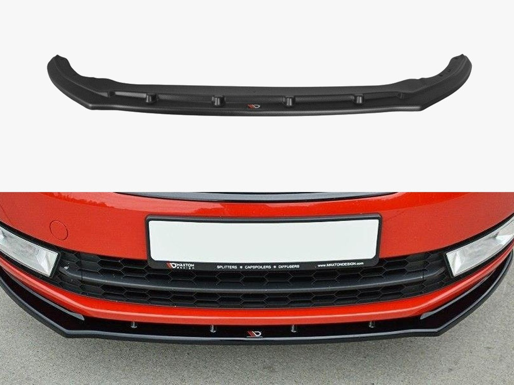 Maxton Design Front Splitter V2 Skoda Rapid - Carbon Look