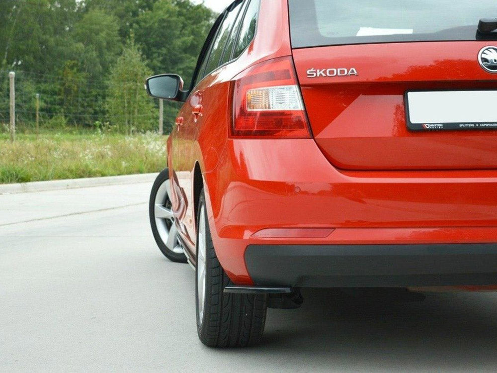 Maxton Design Rear Side Diffusers Skoda Rapid Spaceback - Carbon Look