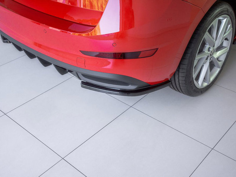 Maxton Design Rear Side Splitters Skoda Scala (2019-UP) - Carbon Look