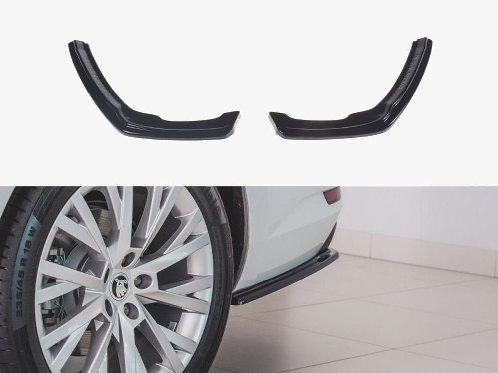 Maxton Design Rear Side Splitters Skoda Superb Liftback / Estate Mk3 Facelift