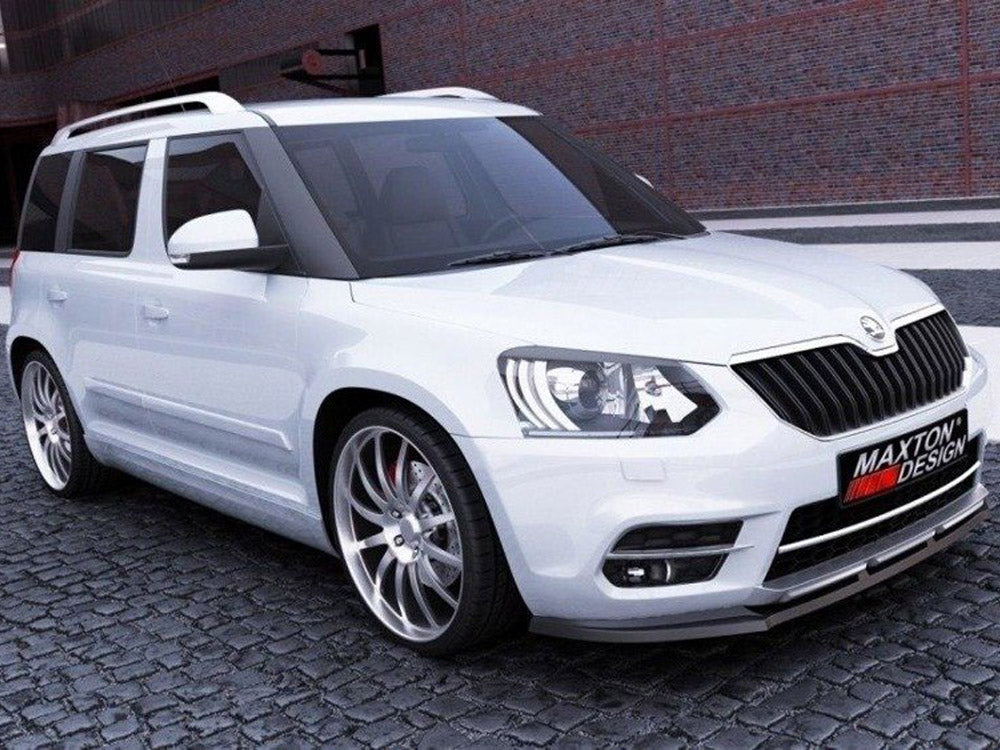 Maxton Design Front Splitter Skoda Yeti CITY Facelift Model (2013-UP) - Carbon Look