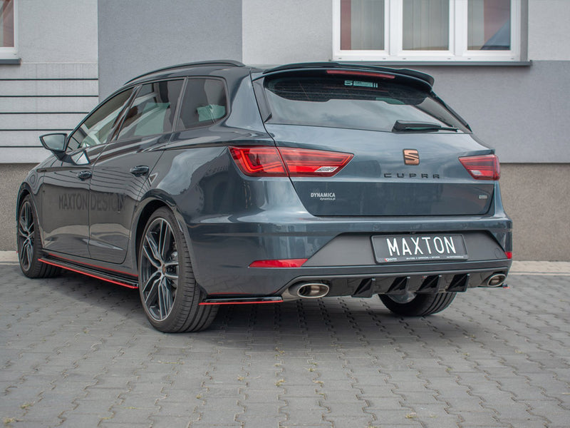 Maxton Design Rear Diffuser Seat Leon MK3 Cupra ST