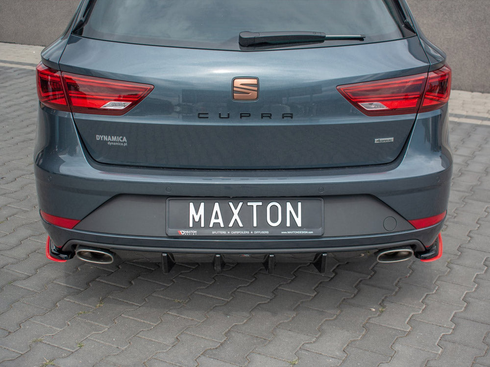 Maxton Design Rear Diffuser Seat Leon MK3 Cupra ST