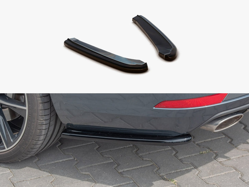 Maxton Design Rear Side Splitters V1 Seat Leon MK 3.5 Cupra ST (2017-) - Textured