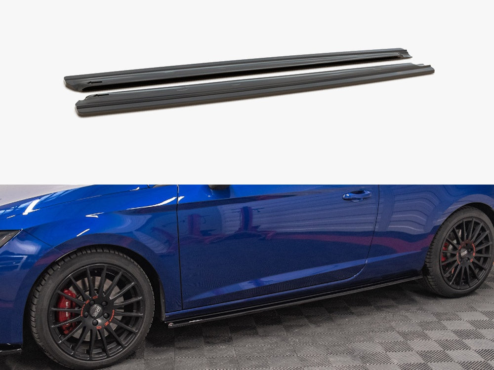 Maxton Design Side Skirts Splitters Seat Leon Cupra/ FR SC MK3/ MK3 Facelift (2013-2019)