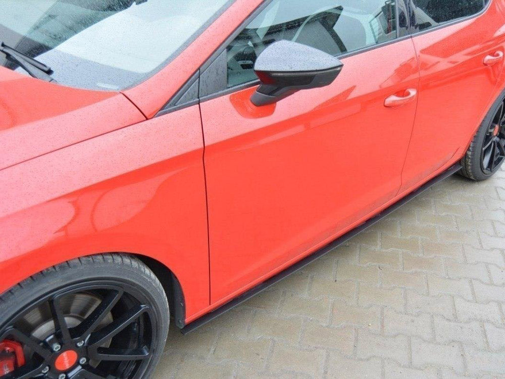 Maxton Design Racing Side Skirts Diffusers Seat Leon III Cupra / FR