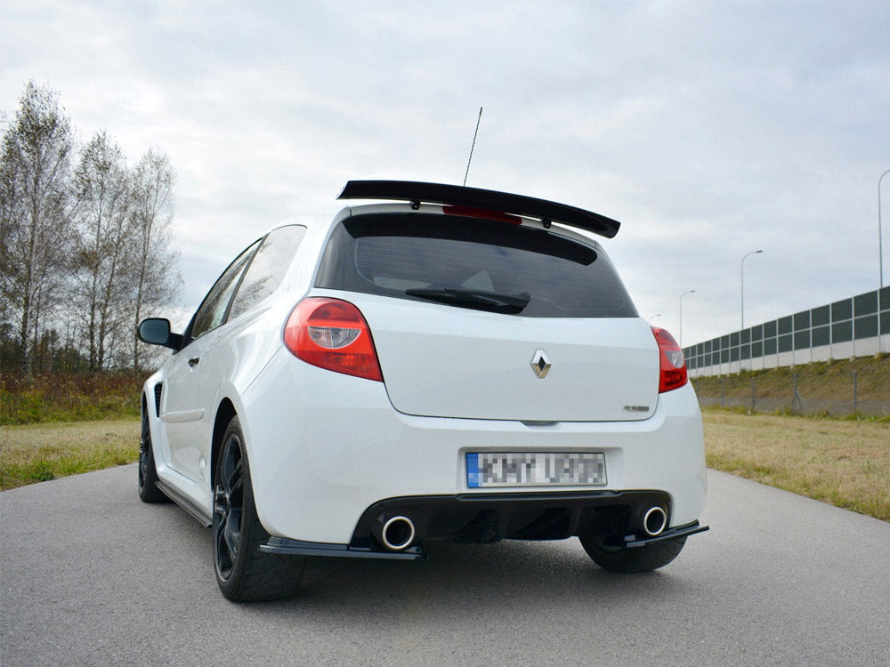 Maxton Design Rear Side Splitters Renault CLIO MK3 RS Facelift (2009-2012) - Textured