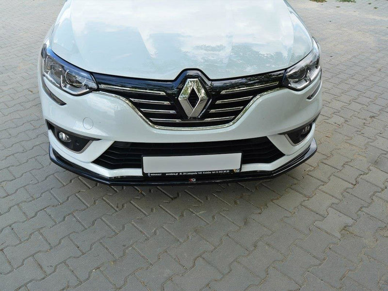 Maxton Design Front Splitter Renault Megane MK4 Hatchback (2016-UP) - Carbon Look