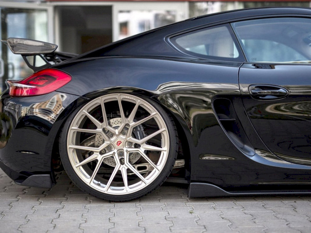 Maxton Design Rear Side Splitters Porsche Cayman MK2 981C (2013-)