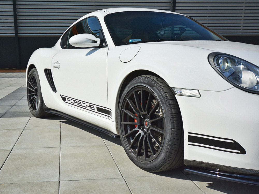 Maxton Design Side Skirts Splitters Porsche Cayman S 987C (2006-09)