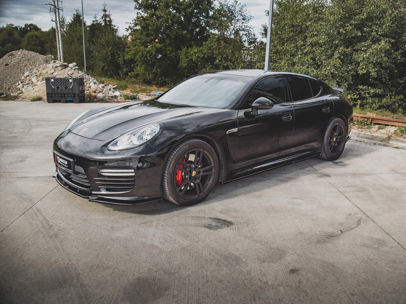 Maxton Design Side Skirts Diffusers V1 Porsche Panamera Turbo 970 Facelift (2013-2016)