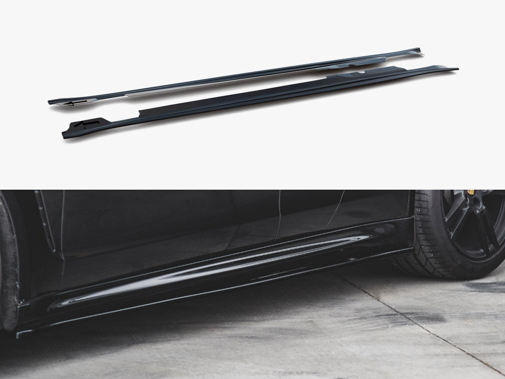 Maxton Design Side Skirts Diffusers V2 Porsche Panamera Turbo 970 Facelift (2013-2016)