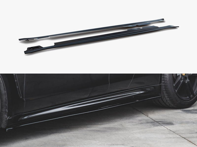 Maxton Design Side Skirts Diffusers V2 Porsche Panamera Turbo 970 Facelift (2013-2016)
