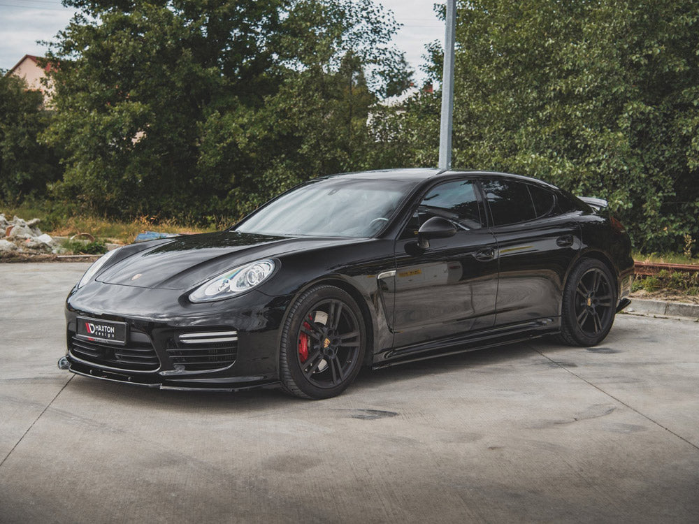 Maxton Design Side Skirts Diffusers V2 Porsche Panamera Turbo 970 Facelift (2013-2016)