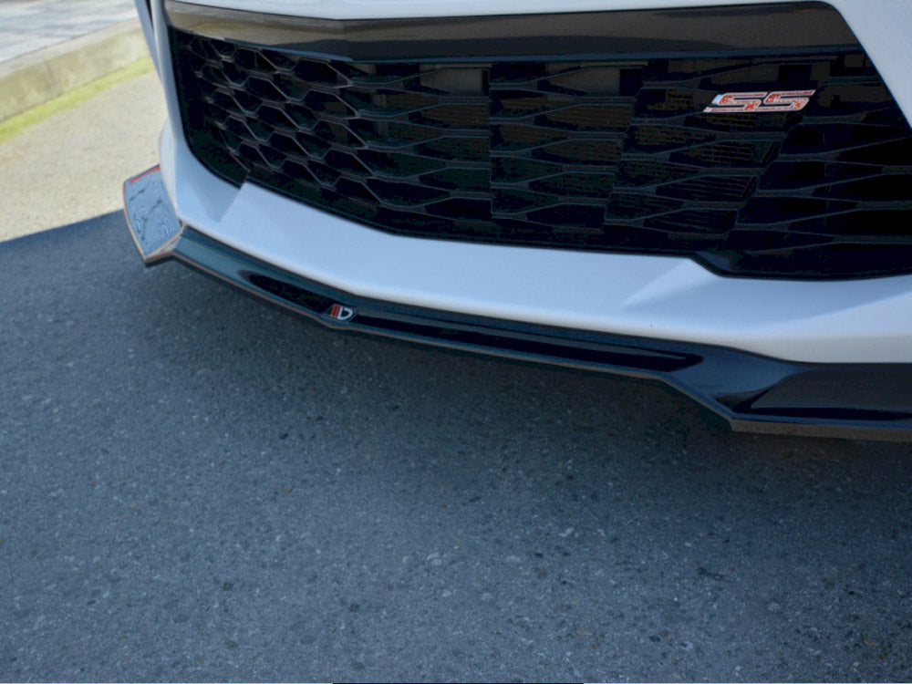 Maxton Design Front Splitter V.1 Chevrolet Camaro 6TH-GEN. Phase-i 2SS Coupe (2016-18) - Carbon Look