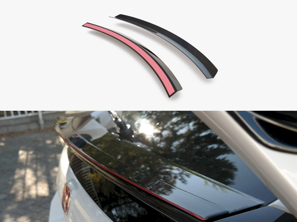 Maxton Design Bottom Spoiler CAP V.3 Honda Civic Type-R Mk10 - Textured