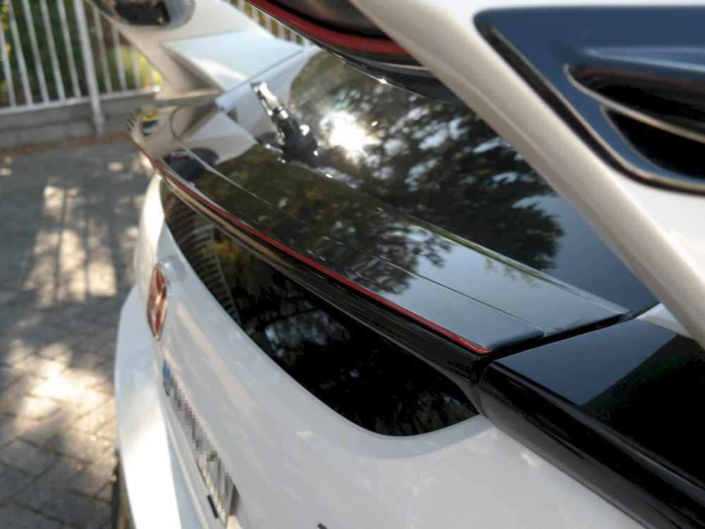 Maxton Design Bottom Spoiler CAP V.3 Honda Civic Type-R Mk10 - Carbon Look