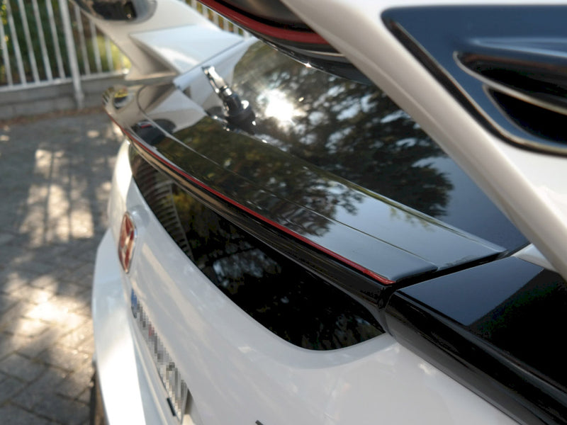 Maxton Design Bottom Spoiler CAP V.3 Honda Civic Type-R Mk10 - Carbon Look