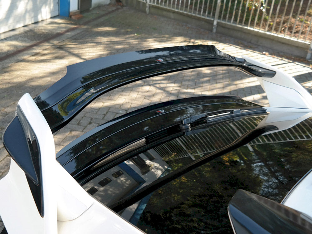 Maxton Design Bottom Spoiler CAP V.3 Honda Civic Type-R Mk10 - Carbon Look