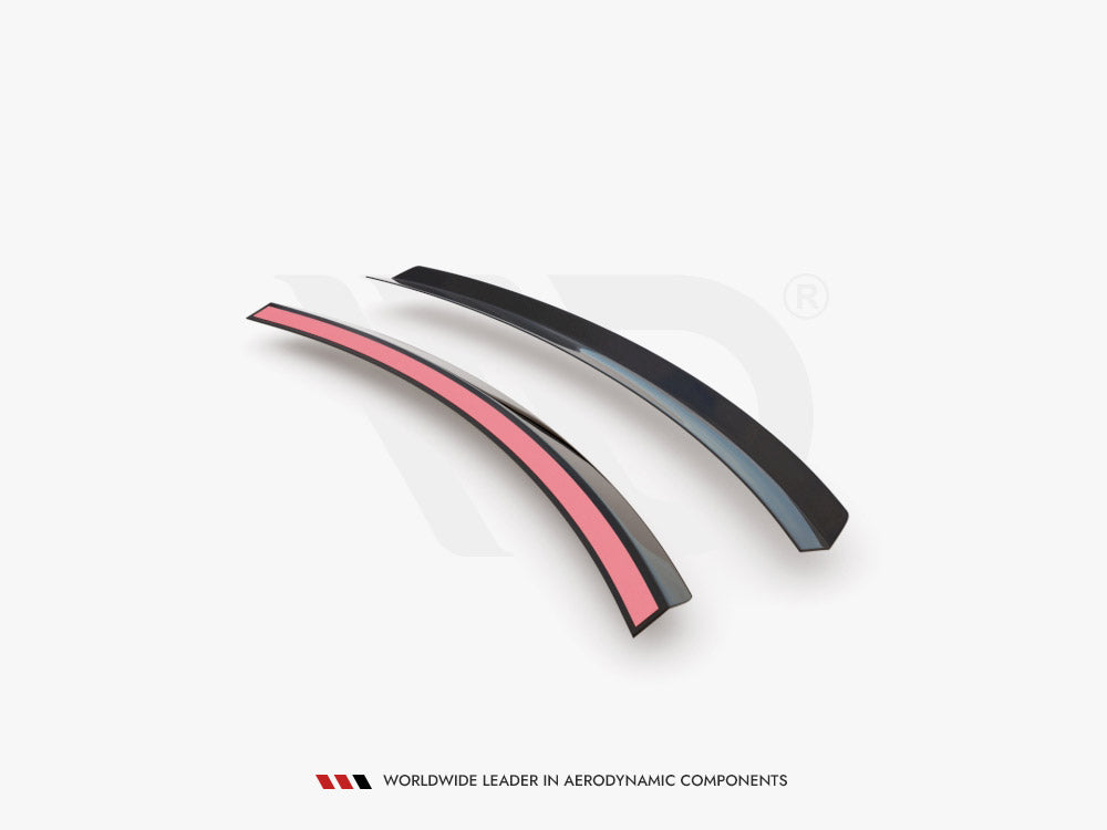 Maxton Design Bottom Spoiler CAP V.3 Honda Civic Type-R Mk10 - Carbon Look