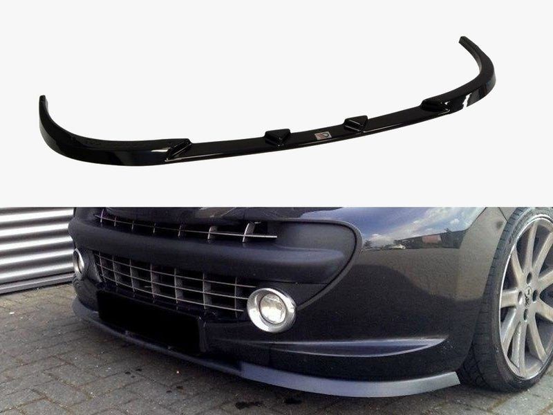 Maxton Design Front Splitter Peugeot 207 Standard Preface (2006-09) - Carbon Look