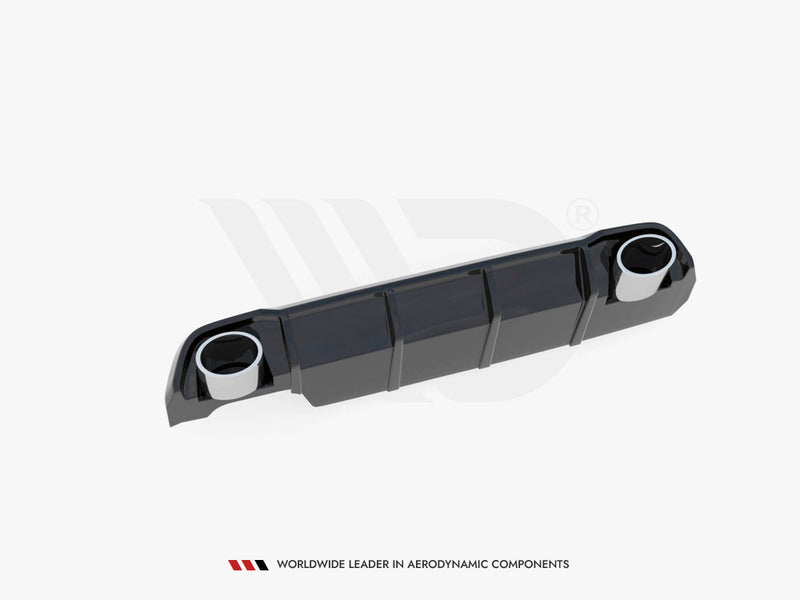 Maxton Design Rear Valance + Exhaust Ends Imitation Peugeot 308 SW Mk2 Facelift