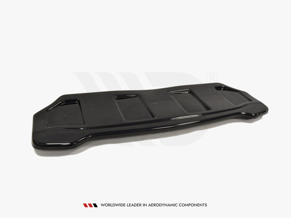 Maxton Design Central Rear Splitter (Vertical Bars) Peugeot 308 II GTI - Textured
