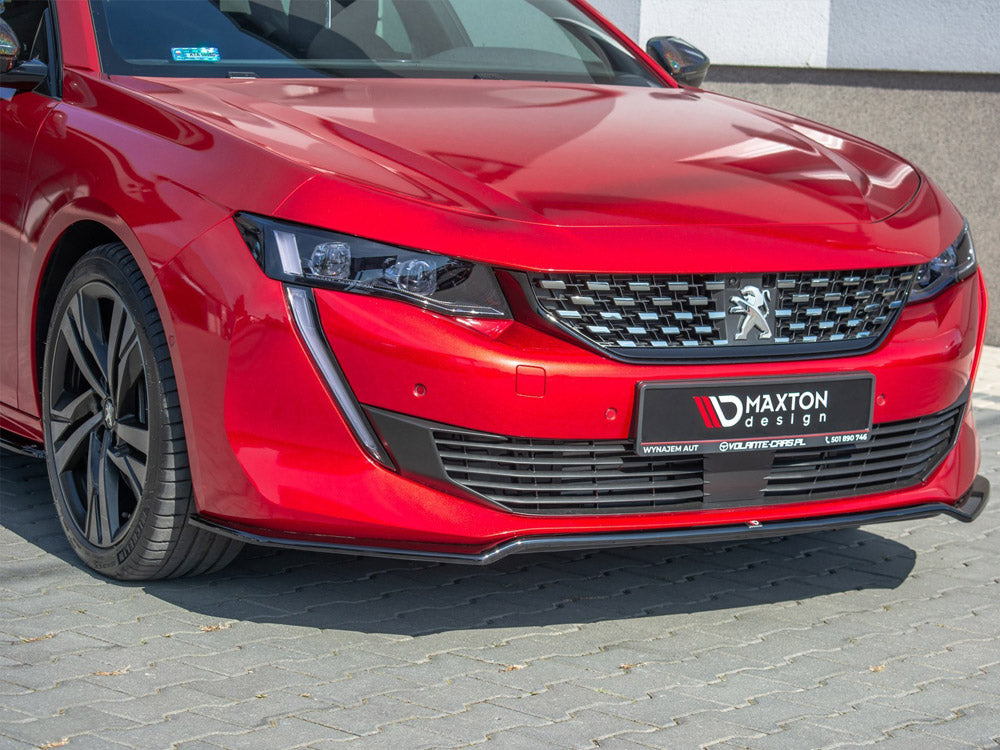 Maxton Design Front Splitter V.1 Peugeot 508 Mk2 - Carbon Look