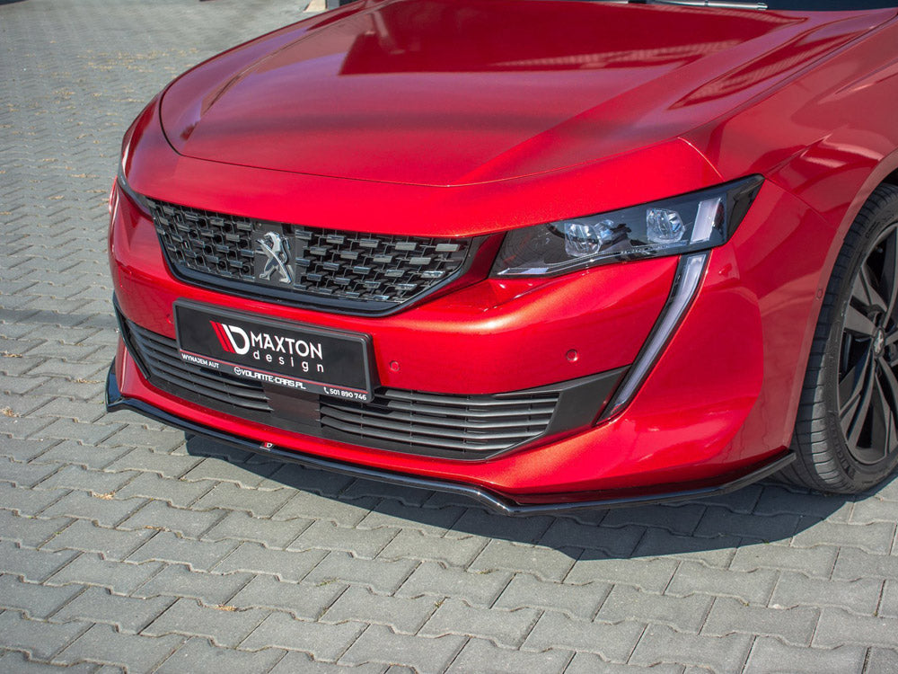 Maxton Design Front Splitter V.1 Peugeot 508 Mk2 - Carbon Look