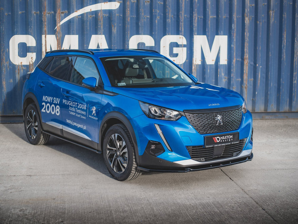 Maxton Design Front Splitter V.2 Peugeot 2008 Mk2 - Carbon Look
