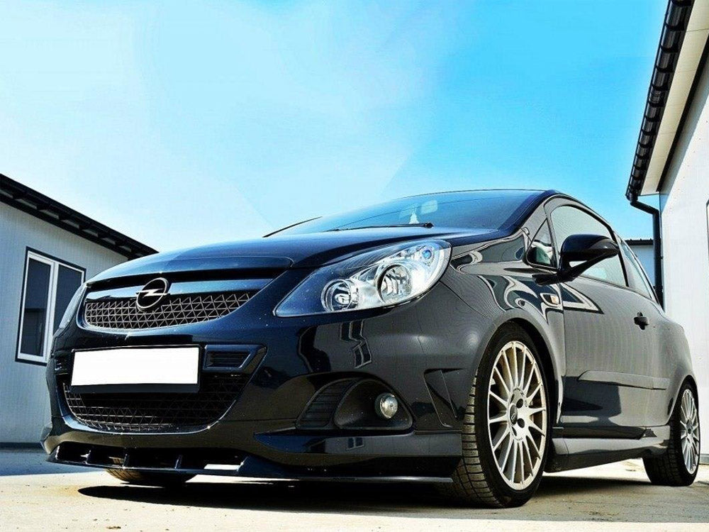 Maxton Design Front Splitter Opel Corsa D Nurburg (For OPC / VXR Bumper)