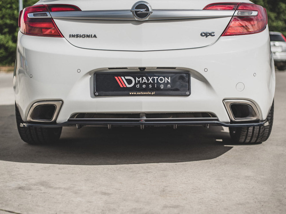Maxton Design Rear Splitter (Vertical Bars) Opel / Vauxhall Insignia Mk1 OPC - Carbon Look