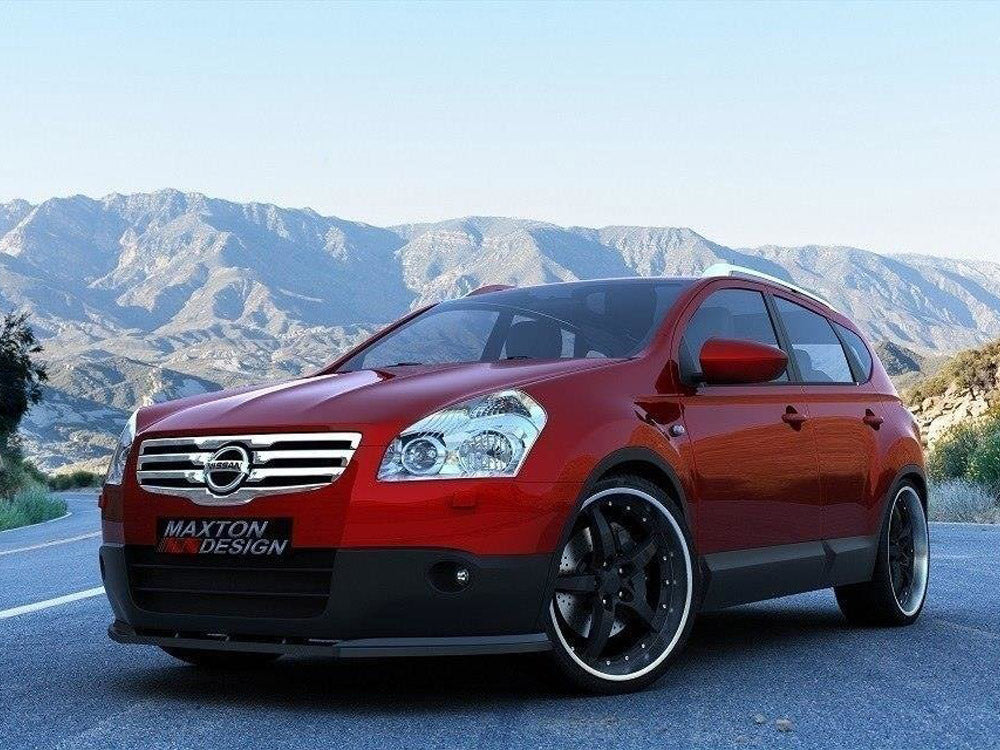 Maxton Design Front Splitter Nissan Qashqai (Preface) (2007-2009) - Textured
