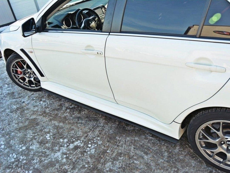 Maxton Design Racing Side Skirts Diffusers Mitsubishi Lancer EVO X (2007-2015)