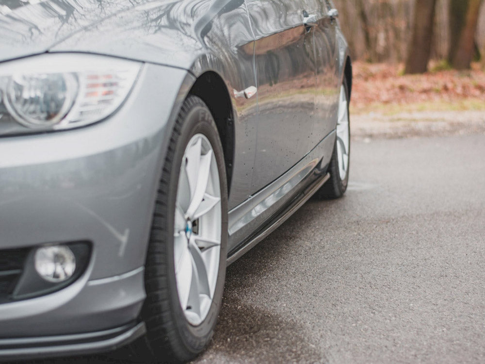 Maxton Design Side Skirt Diffusers Bmw 3 Series E91 Facelift (2008-2011) - Carbon Look