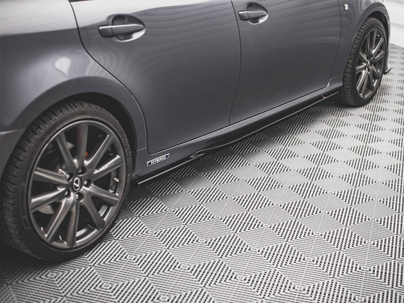 Maxton Design Side Skirts Diffusers Lexus GS F Sport MK4(L10) (2012-2015) - Carbon Look