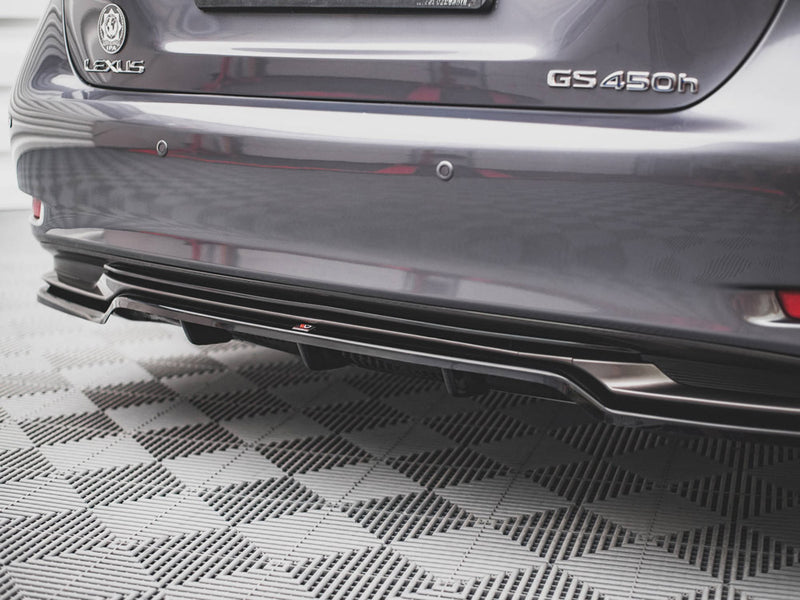 Maxton Design Rear Splitter (Vertical Bars) Lexus GS F Sport Hybrid Mk4 (L10)