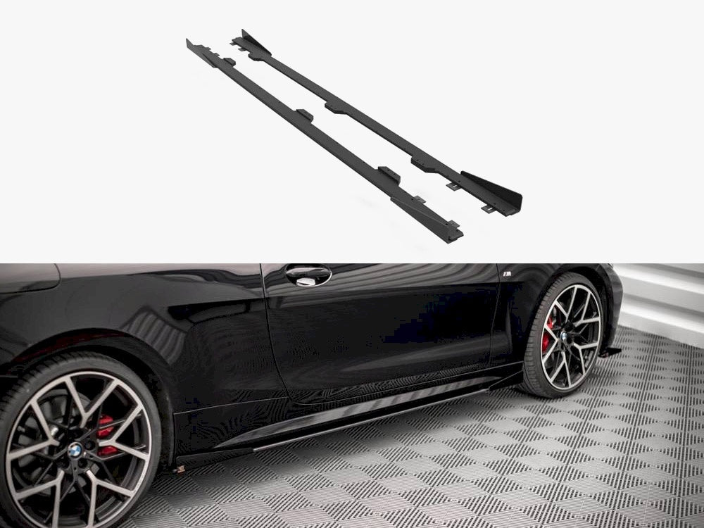 Maxton Design Street PRO Side Skirts Diffusers + Flaps BMW 4 M-Pack / M440i G22 / G23 / G22 Facelift / G23 Facelift