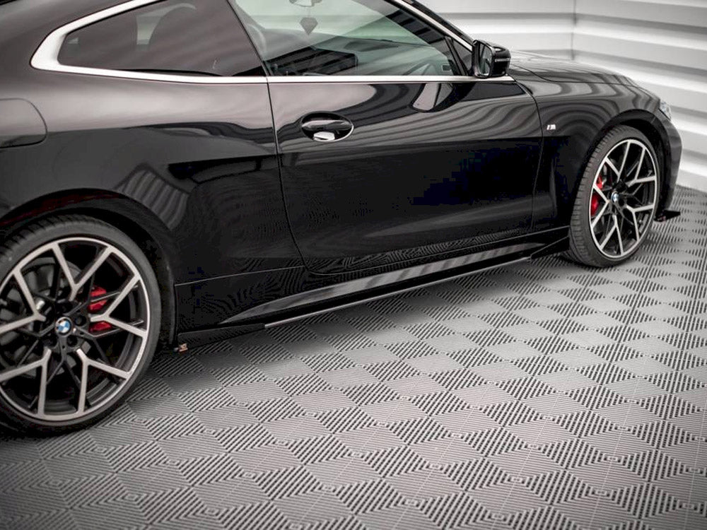 Maxton Design Street PRO Side Skirts Diffusers + Flaps BMW 4 M-Pack / M440i G22 / G23 / G22 Facelift / G23 Facelift