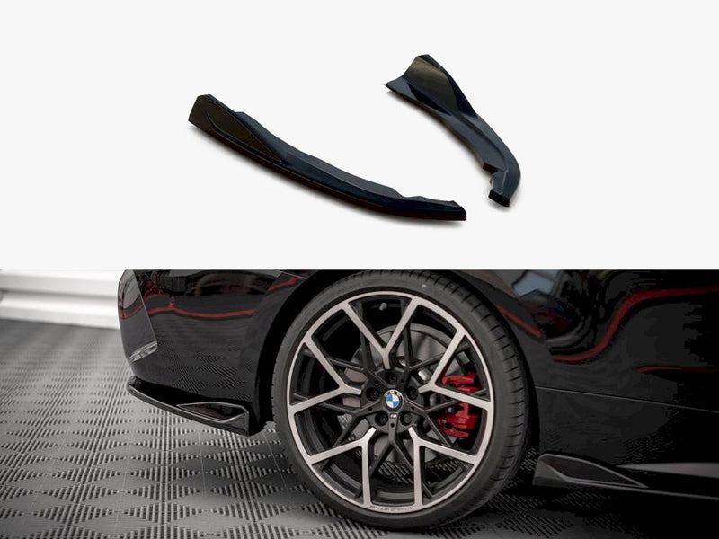 Maxton Design Rear Side Splitters V.2 BMW 4 M-Pack G22 / G23 / G22 Facelift / G23 Facelift
