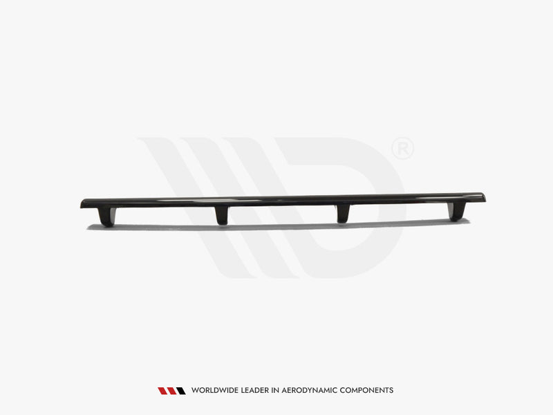 Maxton Design Central Rear Splitter (Vertical Bars) BMW 4 Coupe / Gran Coupe / Cabrio M-Pack F32 / F36 / F33 - Carbon Look
